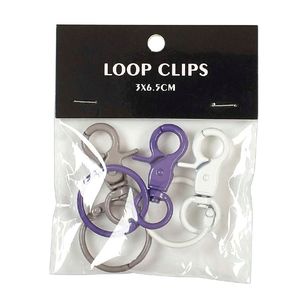 Loop Clips 3 Pack Silver, Gold & Gun Metal 3 x 6.5 cm