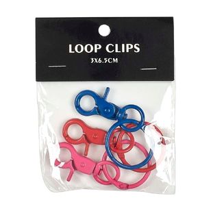 Loop Clips 3 Pack Silver, Gold & Gun Metal 3 x 6.5 cm