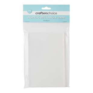 Crafters Choice Square Acrylic Blank 4 Pack Clear
