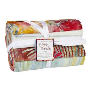 Batik Fat Quarter Bundle 8 Piece Red Earth 45 x 55 cm