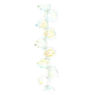 Ribtex Strung Acrylic Shell Bead Strand Clear 15 mm