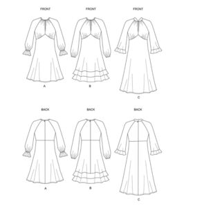 Butterick Pattern B6705 Misses' Dress 14 - 22