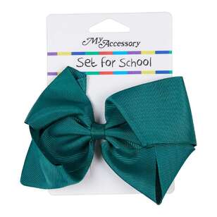 My Accessory Set For School Medium Hair Bow Green 3 x 12.5 x 12.11