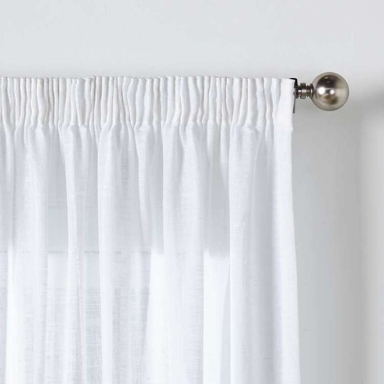 Gummerson Neutrals Sheer Pencil Pleat Curtains