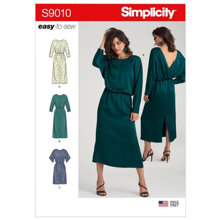 Simplicity Sewing Pattern S9010 Misses' Dresses White 6 - 14