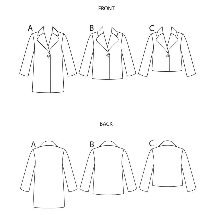 Simplicity Pattern S9027 Children's & Girls' Lined Coat 7 - 14