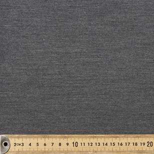 Plain Fine Stretch 148 cm Suiting Fabric Charcoal 148 cm