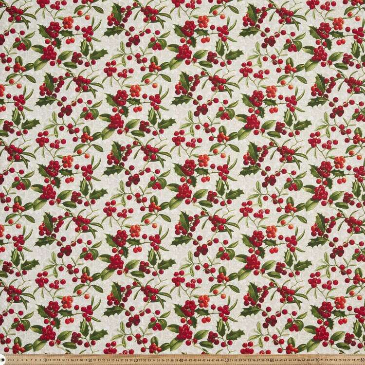 Fabric Traditions Christmas Berries Fabric