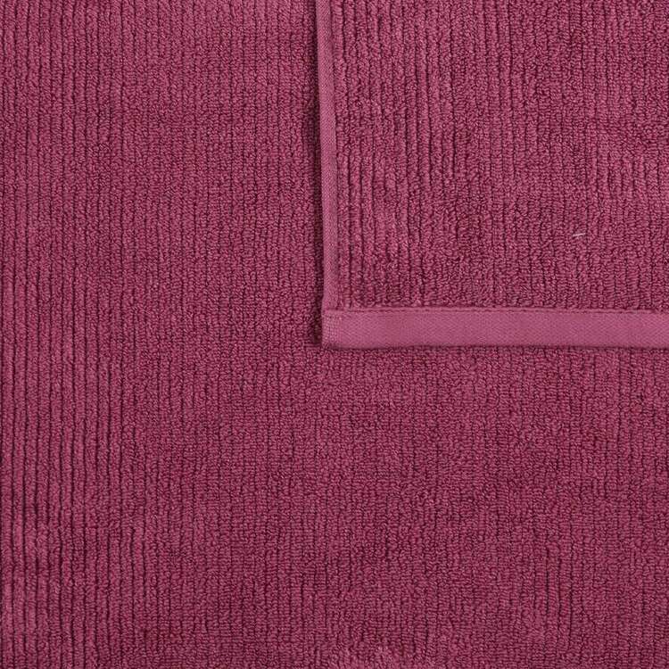 Brampton House Zero Twist Ribbed Towel Collection Maroon