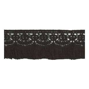 Simplicity Lace Fringe Black 50.8 mm x 90 cm