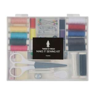 Timber & Thread Make It Sewing Kit White