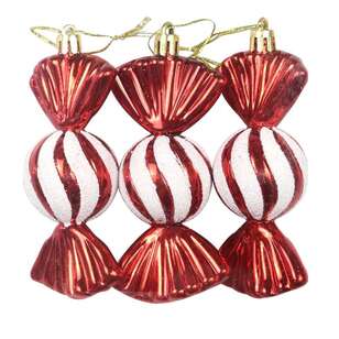 Jolly & Joy Candy Decorations 3 Pack Multicoloured