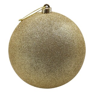 Jolly & Joy Glitter Bauble Gold