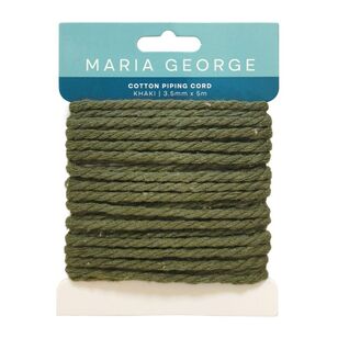 Maria George Cotton Piping Cord Khaki