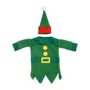 Jolly & Joy Elf Felt Bottle Bag Green