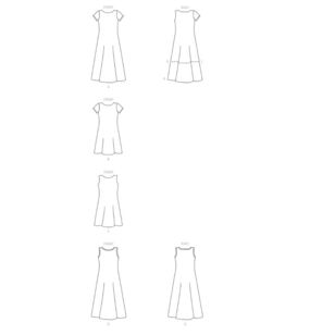 McCall's Sewing Pattern M8053 Misses' Dresses White