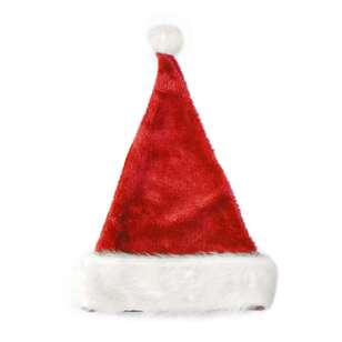 Jolly & Joy Plush Santa Hat Red