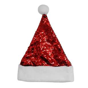 Jolly & Joy Reversible Santa Hat Red