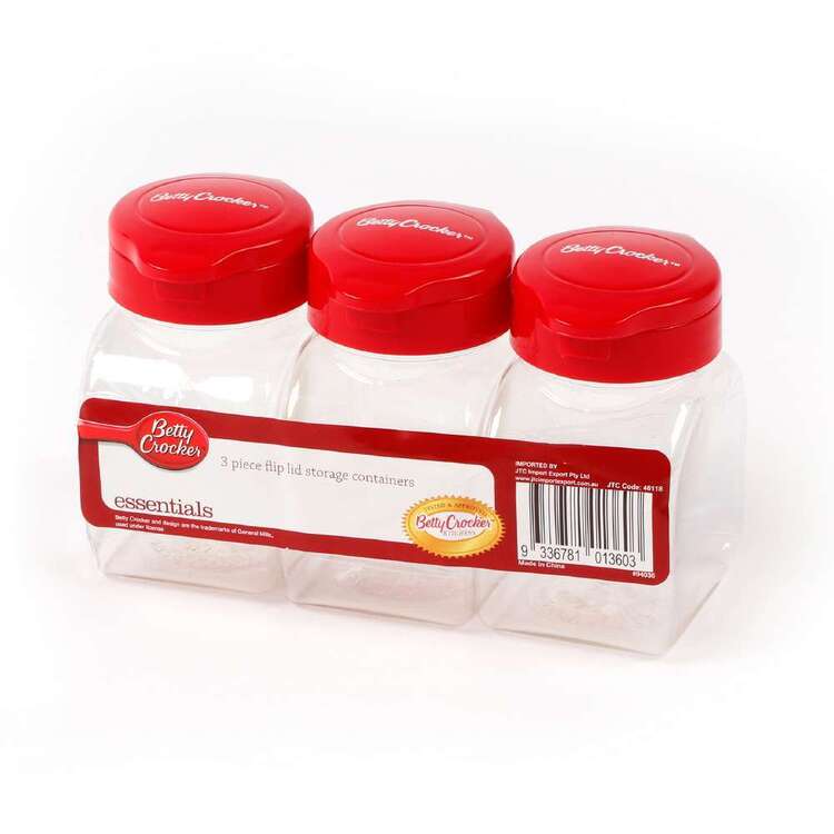 Betty Crocker St Containers With Flip Lids