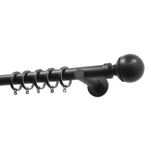 Caprice Premium 28 mm Ball Finials Matte Black