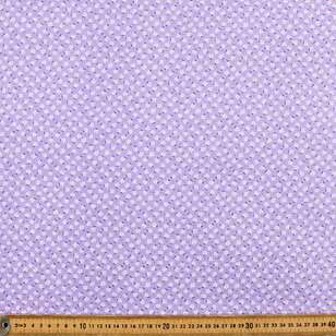 Floral Dots Blender Cotton Fabric Purple 112 cm