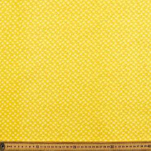 Floral Dots Blender Cotton Fabric Yellow 112 cm