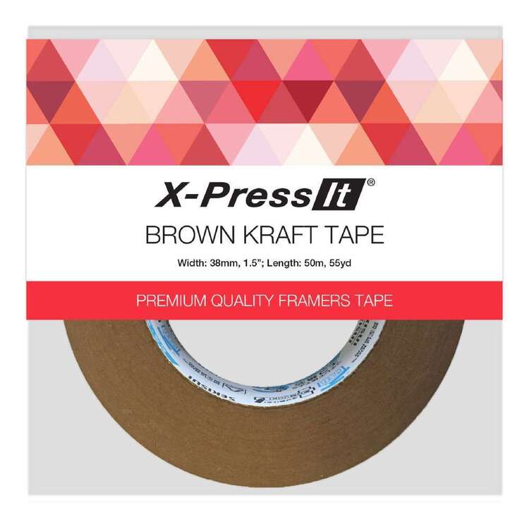 Framers Tape Brown Self-Adhesive Picture Framing Backing Tape, 3 Sizes