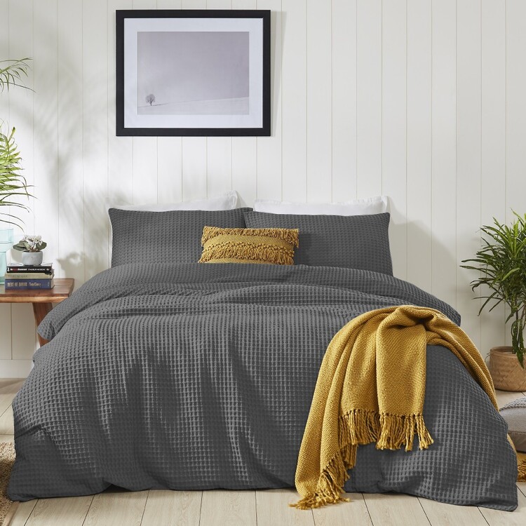 Linen & Co Dublin Waffle Quilt Cover Set