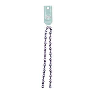 Just Bead It Glass Pearl Bead 2 Strand Set Purple 6 / 8 mm