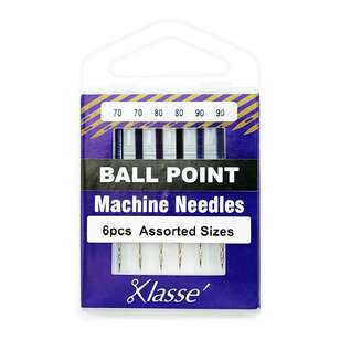 Klasse Ballpoint Machine Needle Silver 70 / 80 / 90