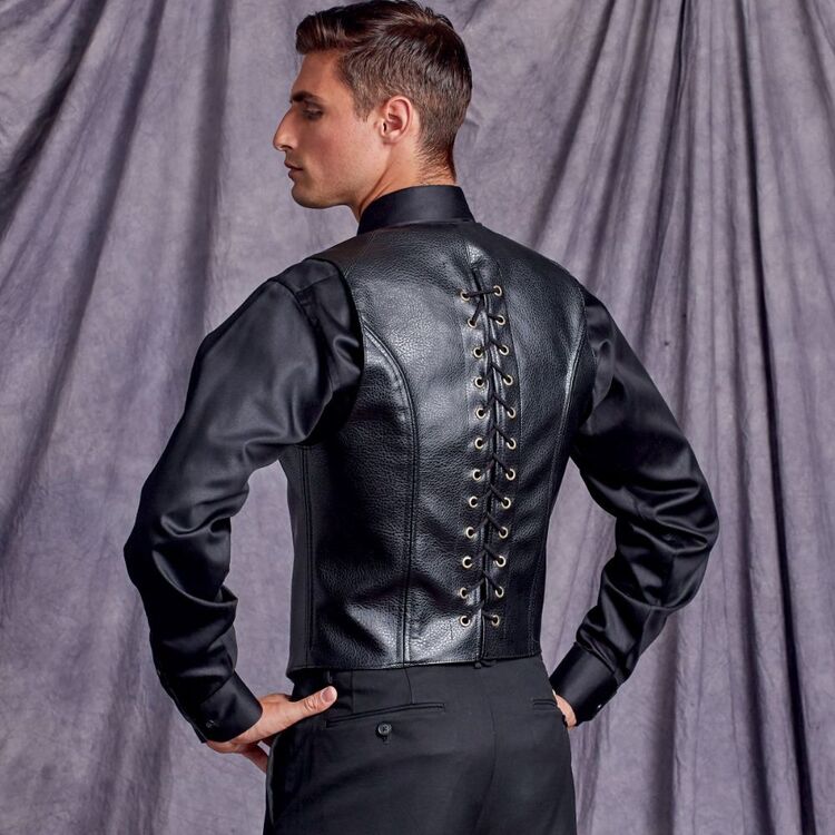 Male Corset Vest from brocade in steampunk or gothic design – Corsettery  Authentic Corsets USA