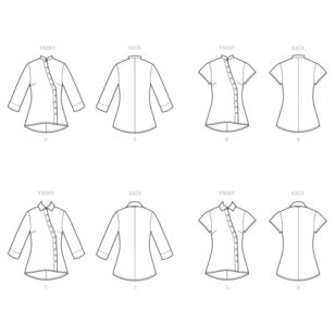 Simplicity Sewing Pattern S9106 Misses' & Women's Shirts White