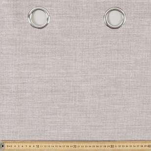 Gummerson Rylee Triple Weave Eyelet Cut, Hem & Hang Curtain Fabric Stone 270 cm