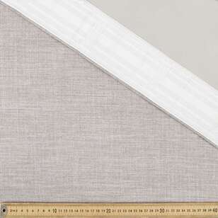 Gummerson Rylee Triple Weave Multi Header Cut, Hem & Hang Curtain Fabric Stone 270 cm