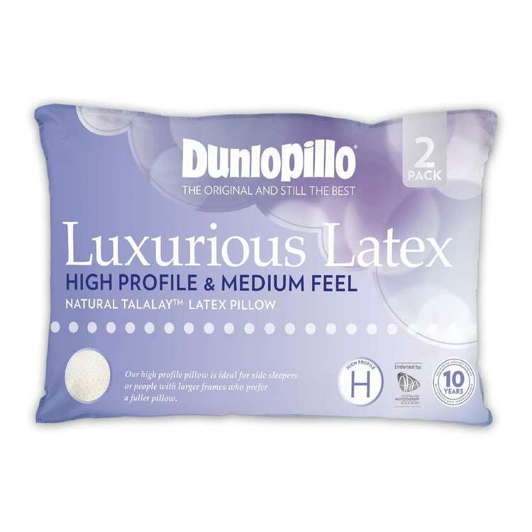 Dunlopillo Luxurious Latex Pillow 2 Pack