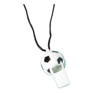 Amscan Soccer Whistle Favours 8 Pack Multicoloured