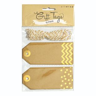Artwrap 10 Pack Luggage Gift Tags Multicoloured