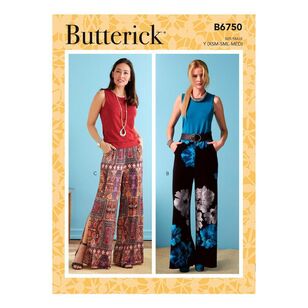 Butterick Sewing Pattern B6750 Misses' Elastic-Waist Shorts and Pants
