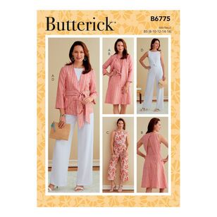 Butterick Sewing Pattern B6775 Misses' & Women's Jacket, Sash, Dress & Jumpsuit