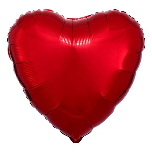 Anagram Heart Foil Balloon  Red