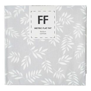 Candylane Leaf Blender Cotton Flat Fat Grey 50 x 52 cm