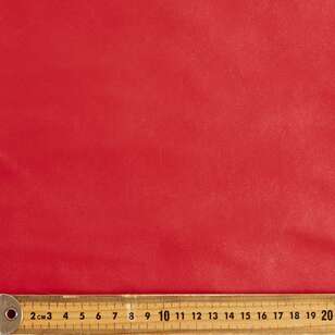 Plain Pleather Fantasy Fabric Ruby 138 cm