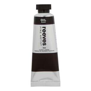 Reeves 50 ml Fine Artist Oil Paint Burnt Umber 50 mL