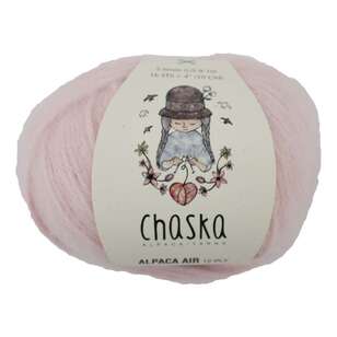 Chaska Alpaca Air 12 Ply 50 g Yarn Soft Pink