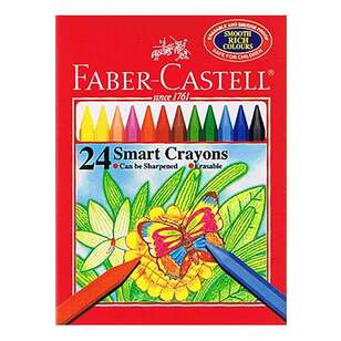Faber-Castell Smart Crayons 24 Pack Multicoloured