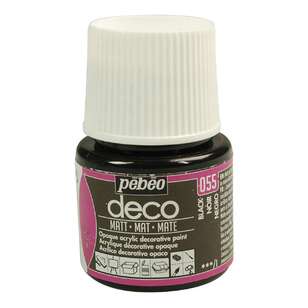 Pebeo Deco Gloss Paint Black 45 mL