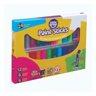 Little Brian Paint Sticks 24 Pack Multicoloured
