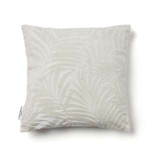 Logan & Mason Home Fern Flocked Cushion Silver 45 x 45 cm