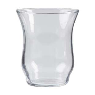 Living Space Glass Candle Holder Clear 7.7 x 9 cm