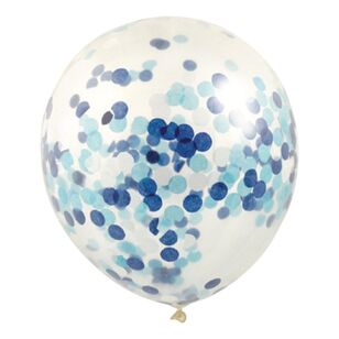 Confetti Balloon 30 cm Blue 30 cm